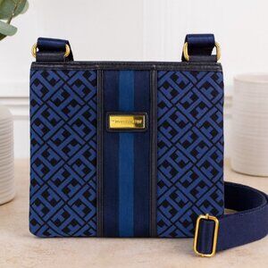 Tommy Hilfiger Blue Crossbody Bag Purse Adjustable Strap Shoulder Bag